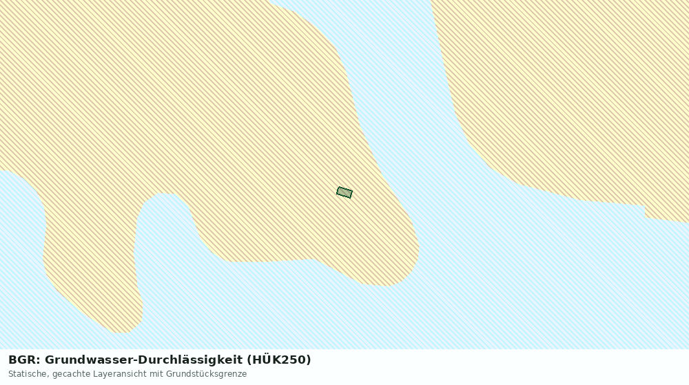 Statische Kartenansicht: BGR: Grundwasser-Durchlässigkeit (HÜK250)