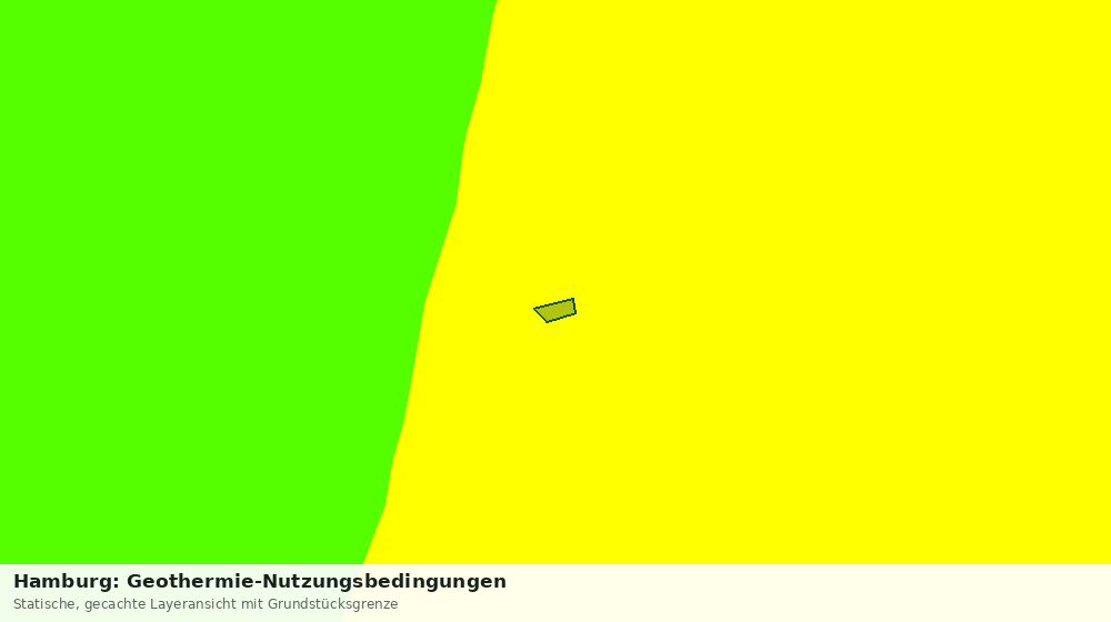 Statische Kartenansicht: Hamburg: Geothermie-Nutzungsbedingungen