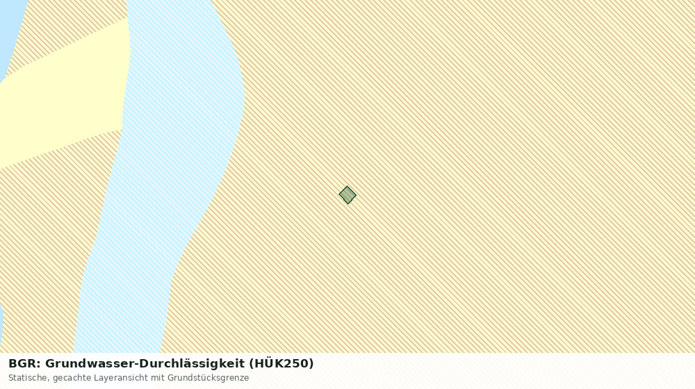 Statische Kartenansicht: BGR: Grundwasser-Durchlässigkeit (HÜK250)