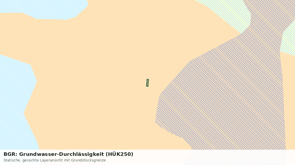 Statische Kartenansicht: BGR: Grundwasser-Durchlässigkeit (HÜK250)