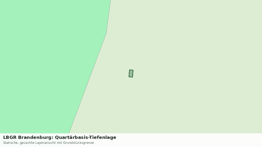 Statische Kartenansicht: LBGR Brandenburg: Quartärbasis-Tiefenlage