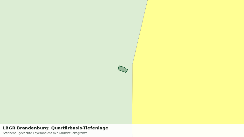 Statische Kartenansicht: LBGR Brandenburg: Quartärbasis-Tiefenlage