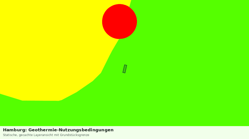 Statische Kartenansicht: Hamburg: Geothermie-Nutzungsbedingungen