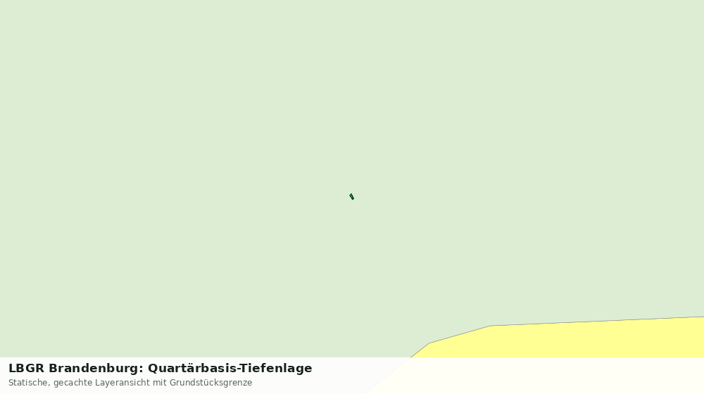 Statische Kartenansicht: LBGR Brandenburg: Quartärbasis-Tiefenlage