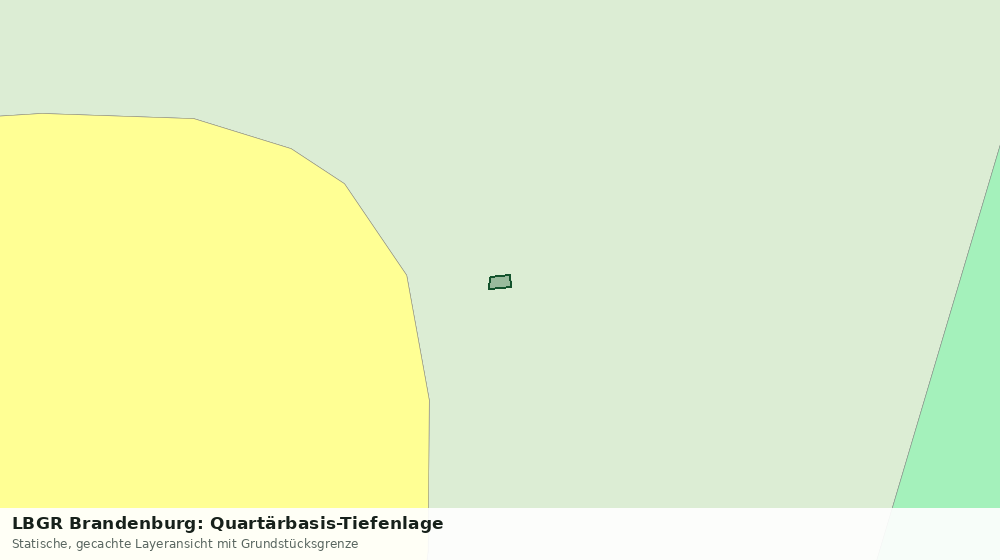 Statische Kartenansicht: LBGR Brandenburg: Quartärbasis-Tiefenlage