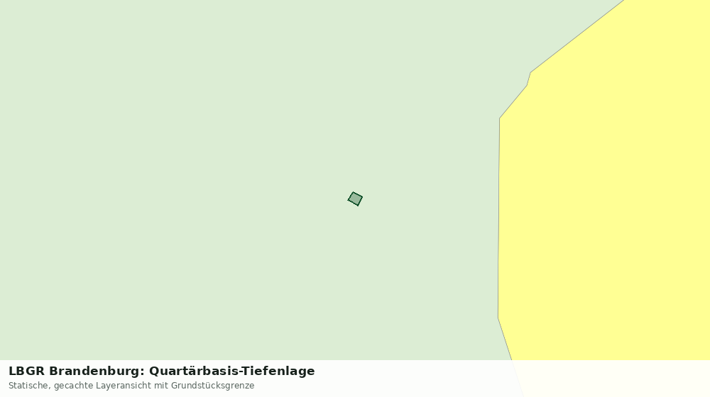 Statische Kartenansicht: LBGR Brandenburg: Quartärbasis-Tiefenlage
