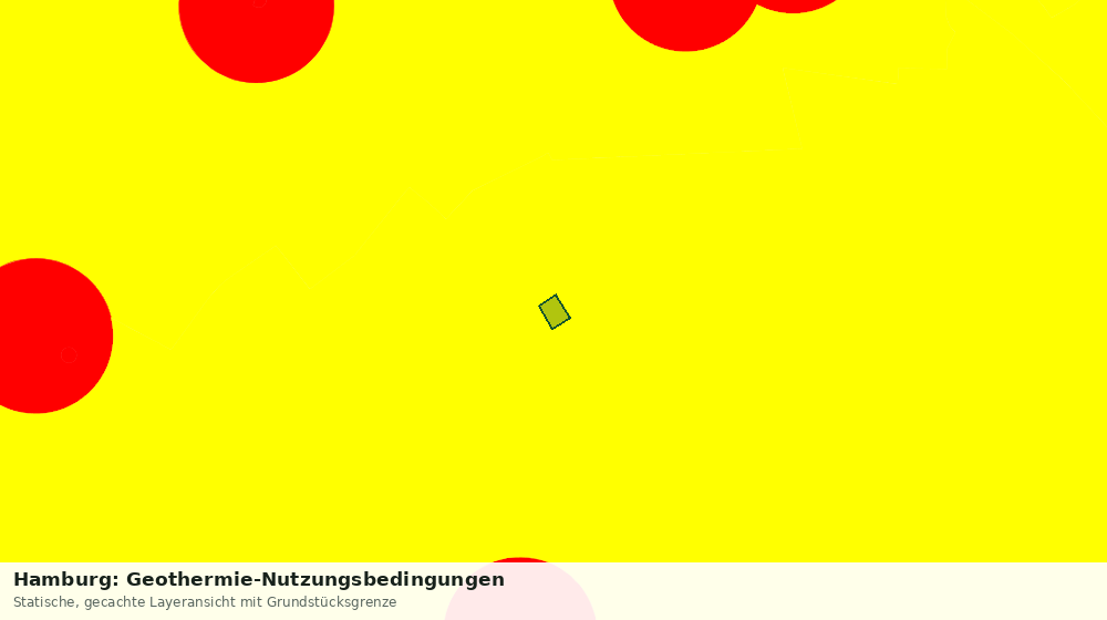 Statische Kartenansicht: Hamburg: Geothermie-Nutzungsbedingungen