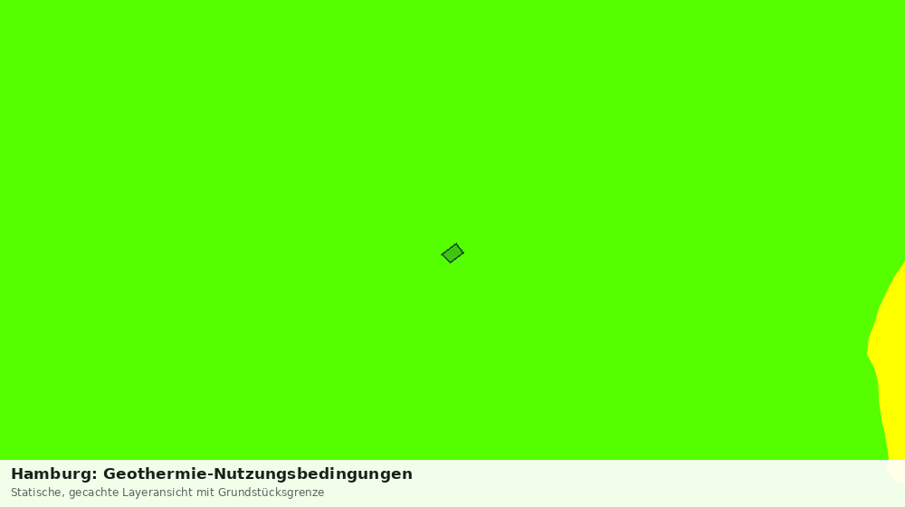 Statische Kartenansicht: Hamburg: Geothermie-Nutzungsbedingungen
