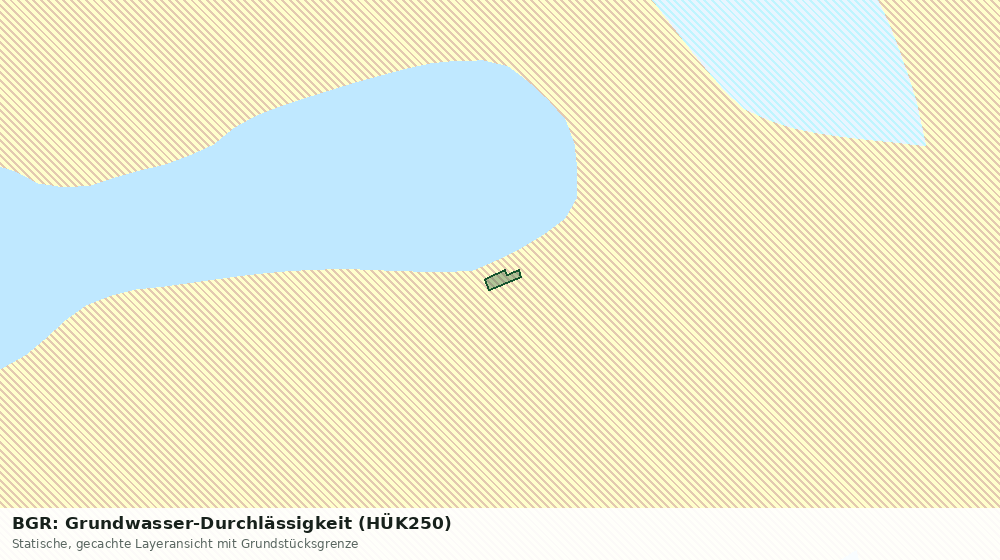 Statische Kartenansicht: BGR: Grundwasser-Durchlässigkeit (HÜK250)