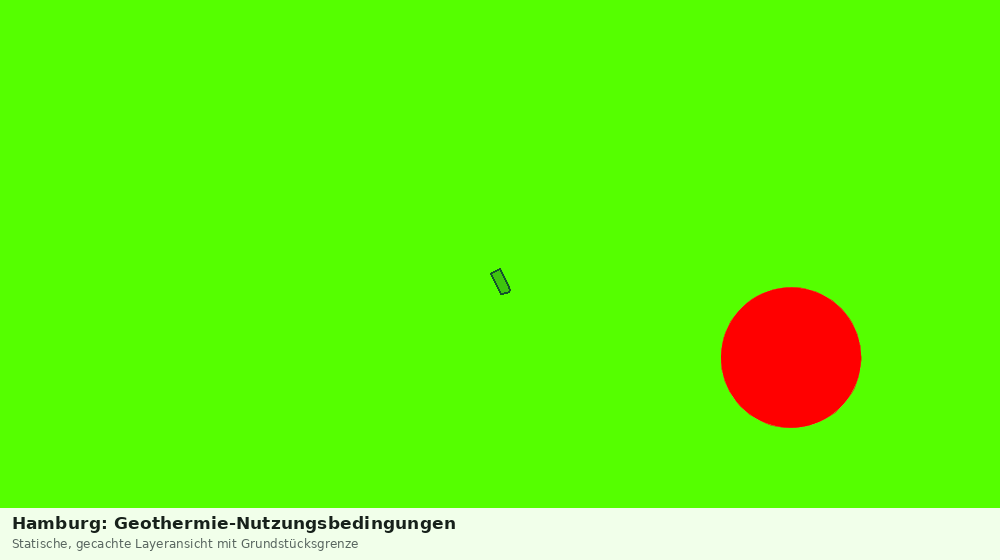 Statische Kartenansicht: Hamburg: Geothermie-Nutzungsbedingungen