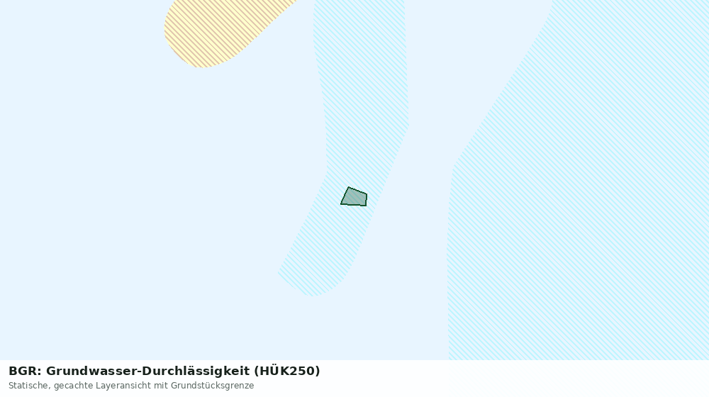 Statische Kartenansicht: BGR: Grundwasser-Durchlässigkeit (HÜK250)