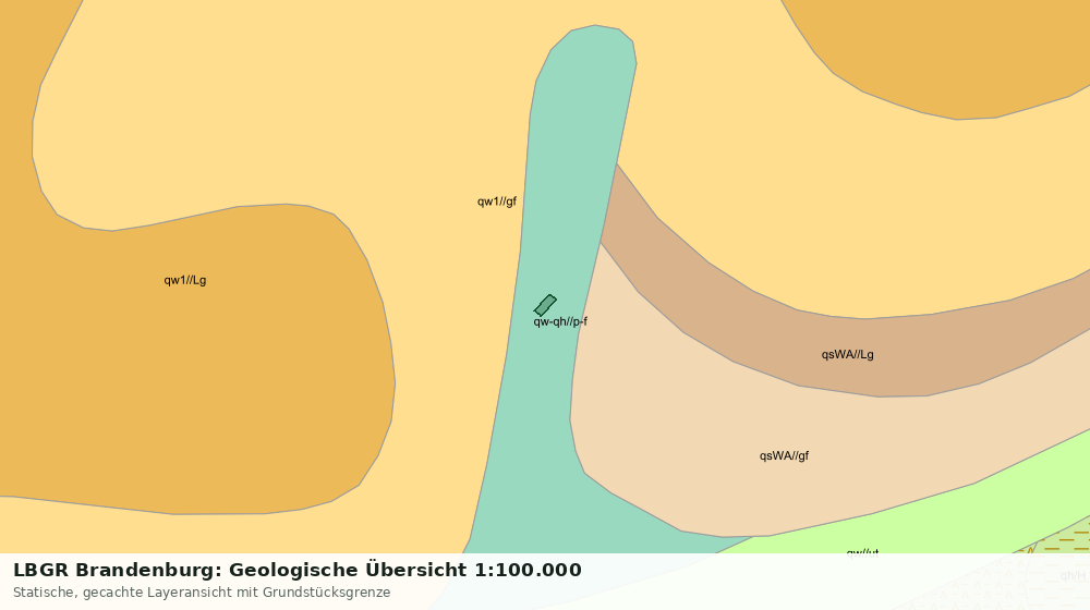 Statische Kartenansicht: LBGR Brandenburg: Geologische Übersicht 1:100.000