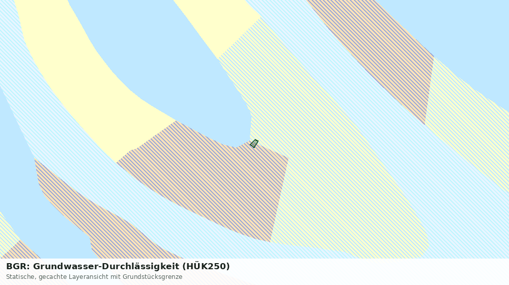 Statische Kartenansicht: BGR: Grundwasser-Durchlässigkeit (HÜK250)
