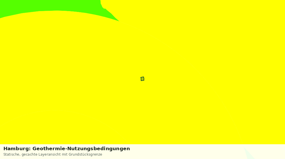 Statische Kartenansicht: Hamburg: Geothermie-Nutzungsbedingungen