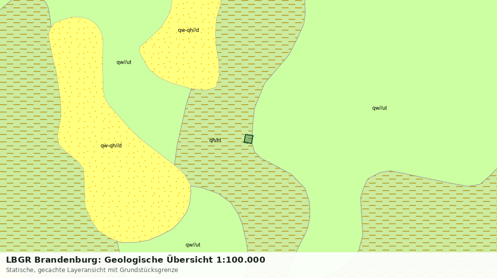 Statische Kartenansicht: LBGR Brandenburg: Geologische Übersicht 1:100.000