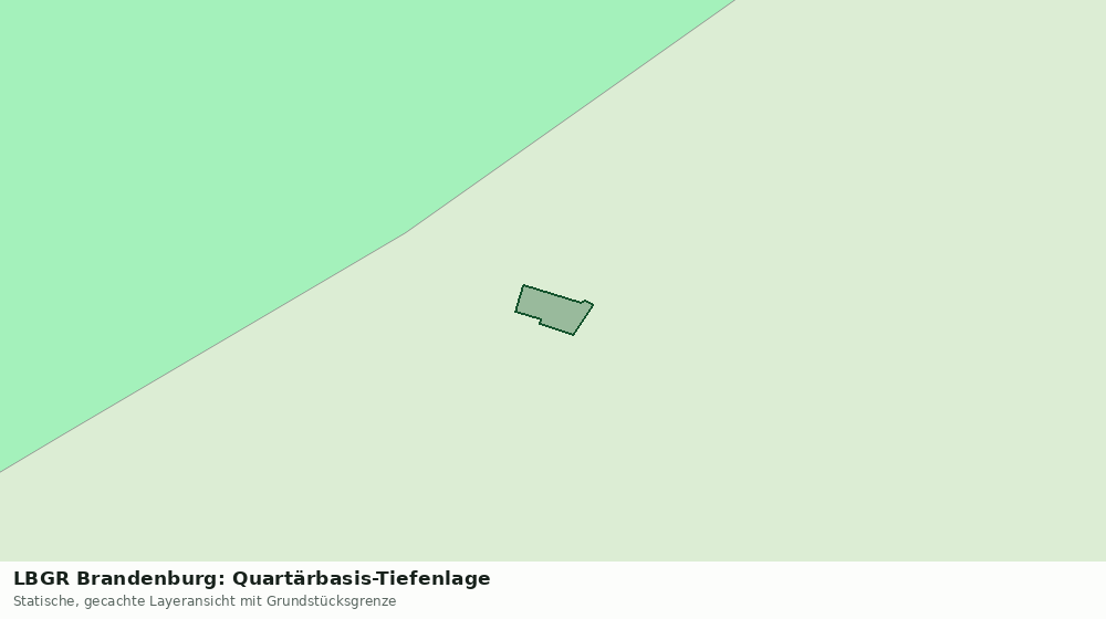 Statische Kartenansicht: LBGR Brandenburg: Quartärbasis-Tiefenlage