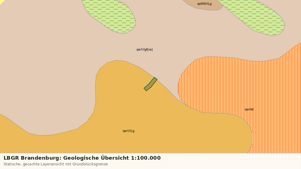 Statische Kartenansicht: LBGR Brandenburg: Geologische Übersicht 1:100.000
