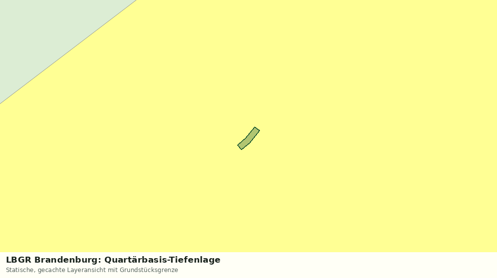 Statische Kartenansicht: LBGR Brandenburg: Quartärbasis-Tiefenlage