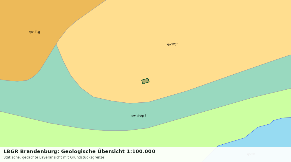 Statische Kartenansicht: LBGR Brandenburg: Geologische Übersicht 1:100.000