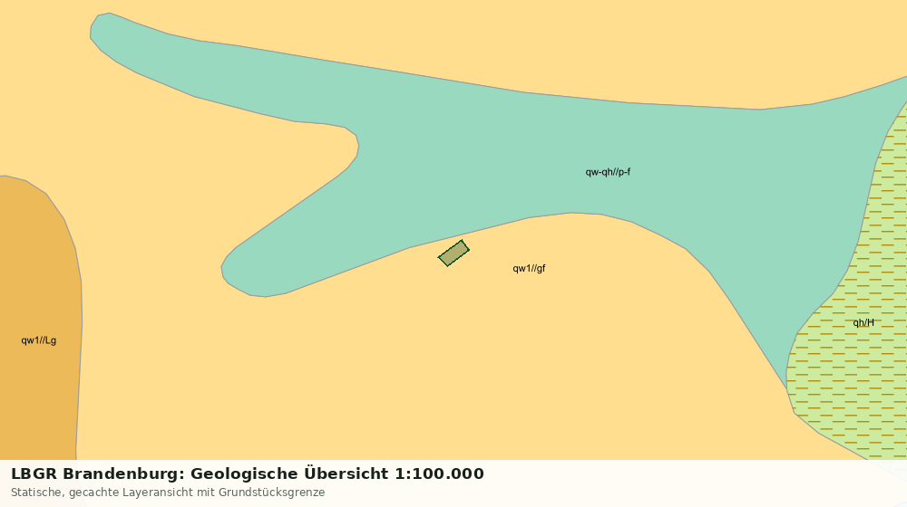 Statische Kartenansicht: LBGR Brandenburg: Geologische Übersicht 1:100.000