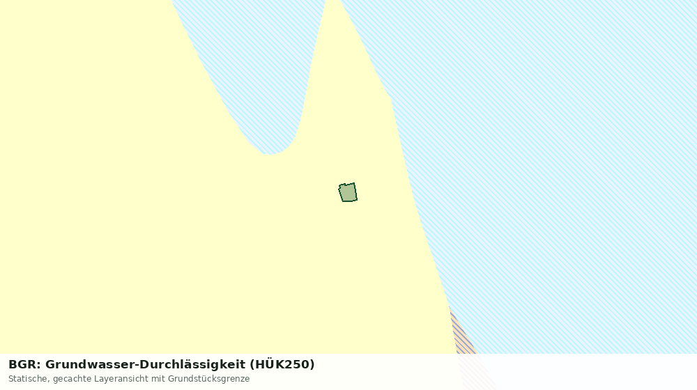 Statische Kartenansicht: BGR: Grundwasser-Durchlässigkeit (HÜK250)