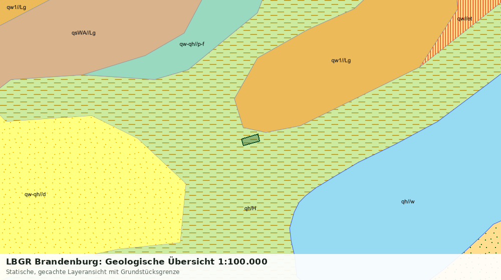 Statische Kartenansicht: LBGR Brandenburg: Geologische Übersicht 1:100.000