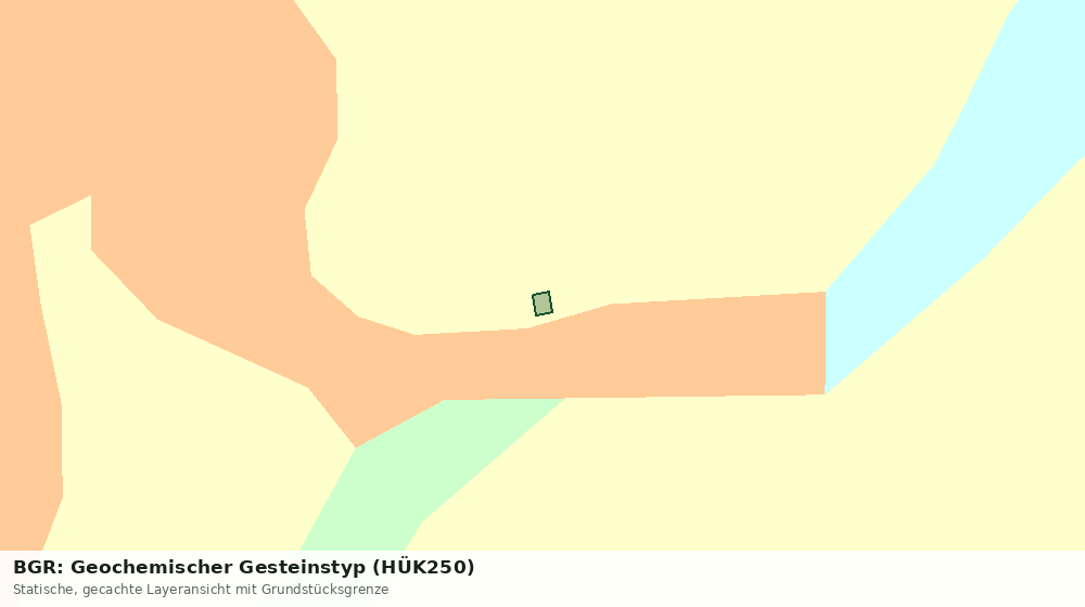 Statische Kartenansicht: BGR: Geochemischer Gesteinstyp (HÜK250)