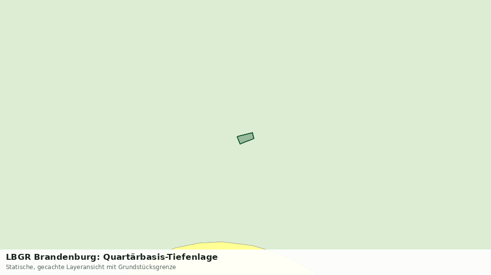 Statische Kartenansicht: LBGR Brandenburg: Quartärbasis-Tiefenlage