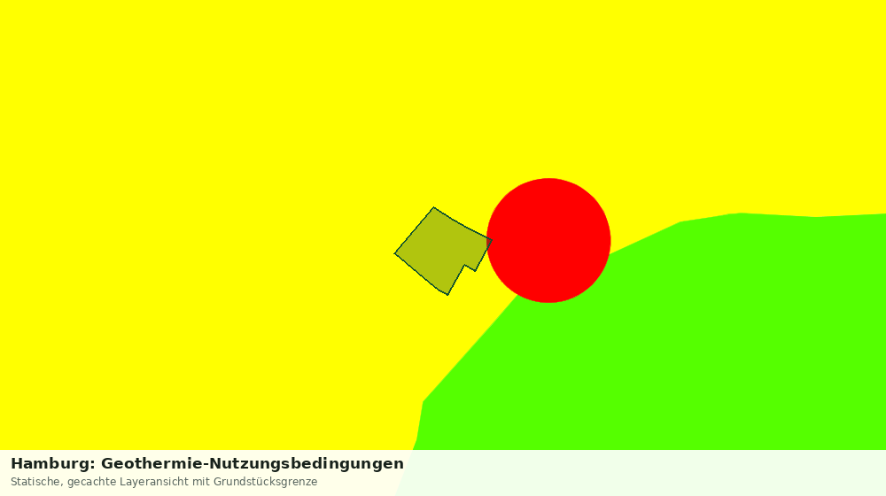 Statische Kartenansicht: Hamburg: Geothermie-Nutzungsbedingungen