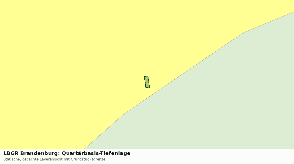 Statische Kartenansicht: LBGR Brandenburg: Quartärbasis-Tiefenlage