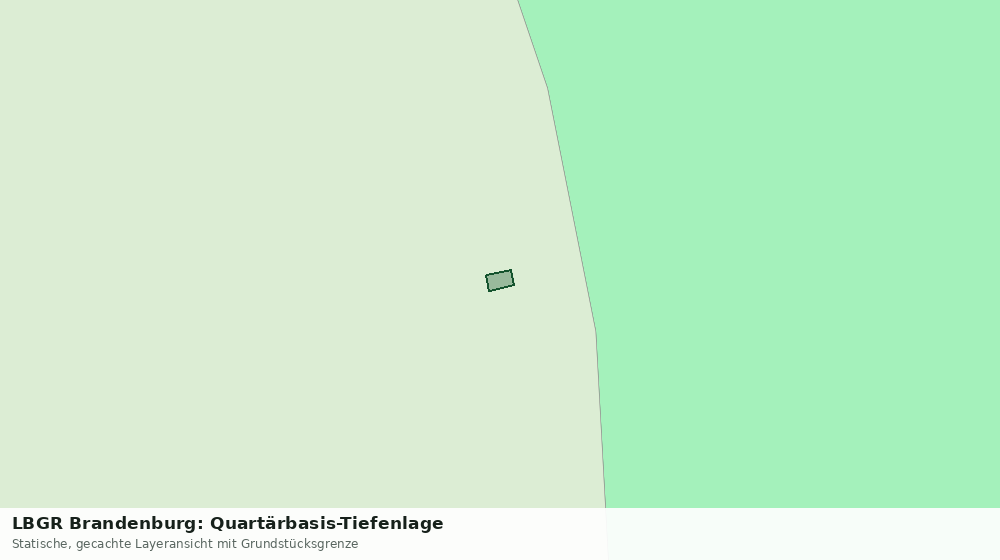 Statische Kartenansicht: LBGR Brandenburg: Quartärbasis-Tiefenlage