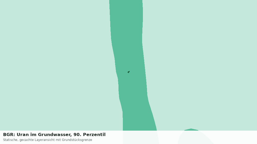 Statische Kartenansicht: BGR: Uran im Grundwasser, 90. Perzentil