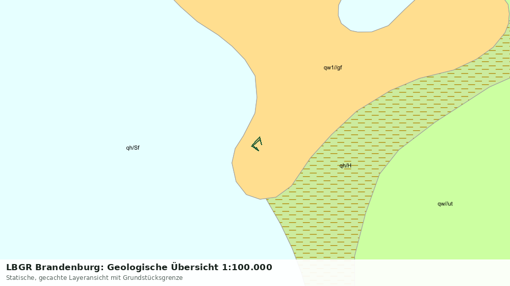 Statische Kartenansicht: LBGR Brandenburg: Geologische Übersicht 1:100.000
