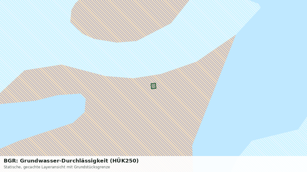 Statische Kartenansicht: BGR: Grundwasser-Durchlässigkeit (HÜK250)