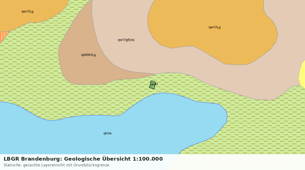 Statische Kartenansicht: LBGR Brandenburg: Geologische Übersicht 1:100.000