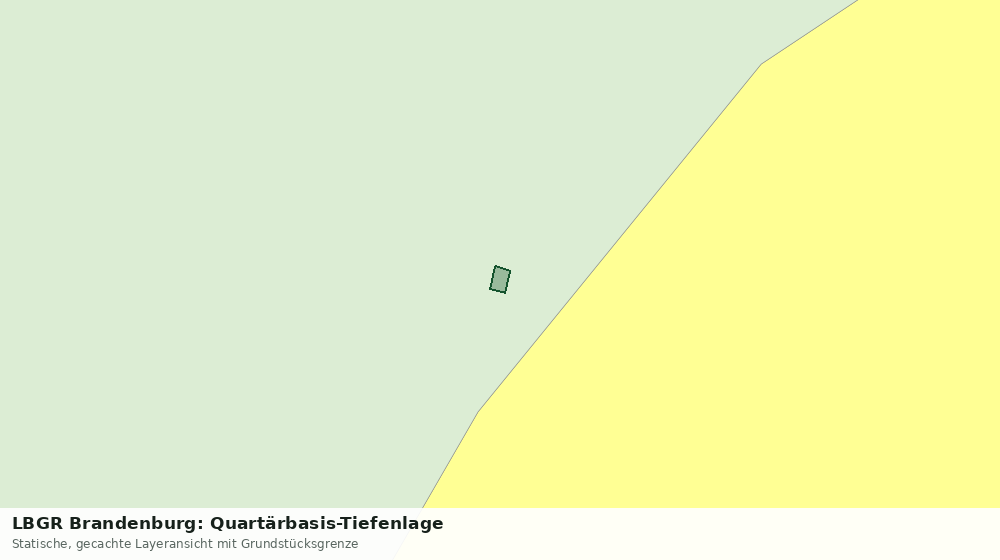 Statische Kartenansicht: LBGR Brandenburg: Quartärbasis-Tiefenlage