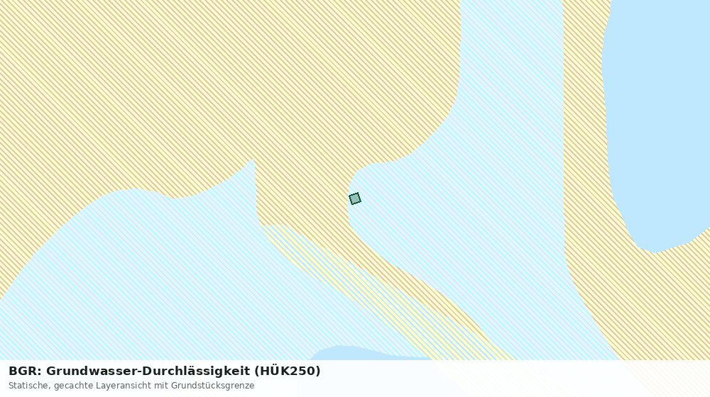 Statische Kartenansicht: BGR: Grundwasser-Durchlässigkeit (HÜK250)