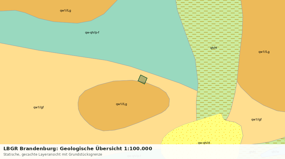 Statische Kartenansicht: LBGR Brandenburg: Geologische Übersicht 1:100.000