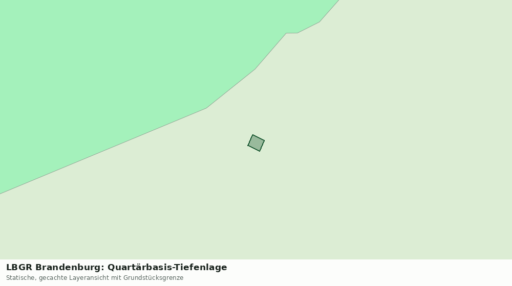 Statische Kartenansicht: LBGR Brandenburg: Quartärbasis-Tiefenlage