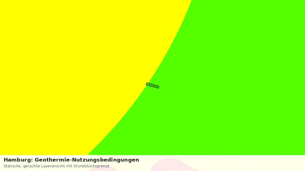 Statische Kartenansicht: Hamburg: Geothermie-Nutzungsbedingungen