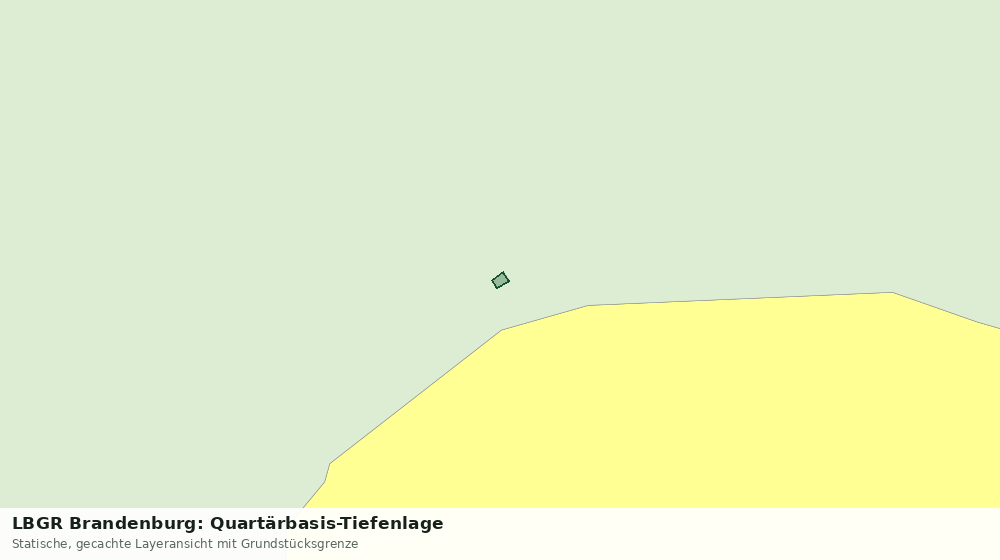 Statische Kartenansicht: LBGR Brandenburg: Quartärbasis-Tiefenlage