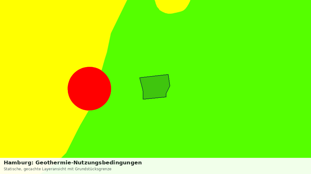Statische Kartenansicht: Hamburg: Geothermie-Nutzungsbedingungen