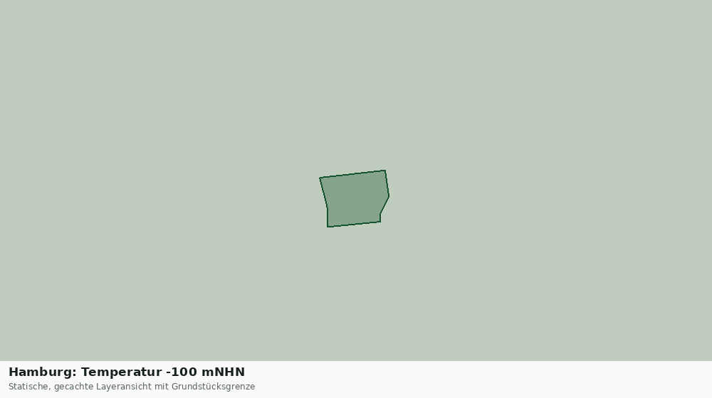 Statische Kartenansicht: Hamburg: Temperatur -100 mNHN
