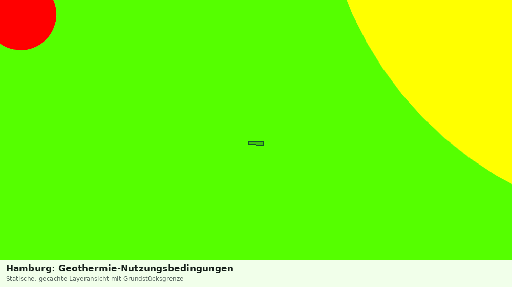Statische Kartenansicht: Hamburg: Geothermie-Nutzungsbedingungen