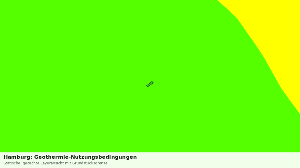 Statische Kartenansicht: Hamburg: Geothermie-Nutzungsbedingungen