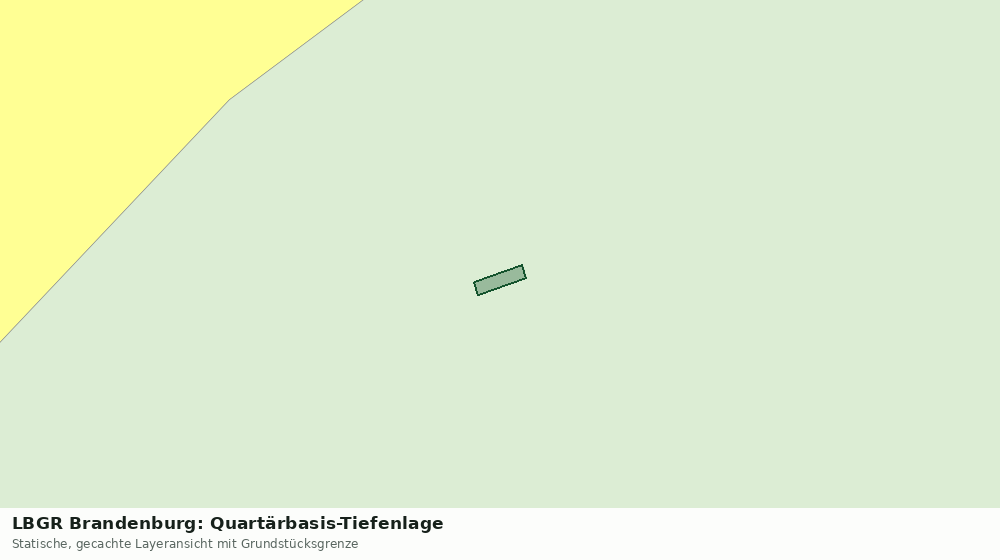Statische Kartenansicht: LBGR Brandenburg: Quartärbasis-Tiefenlage
