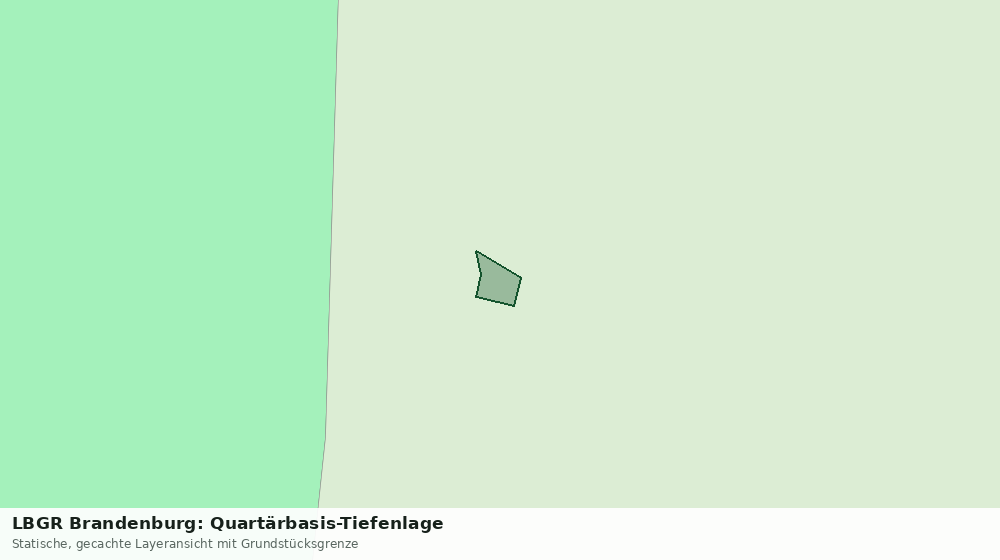 Statische Kartenansicht: LBGR Brandenburg: Quartärbasis-Tiefenlage