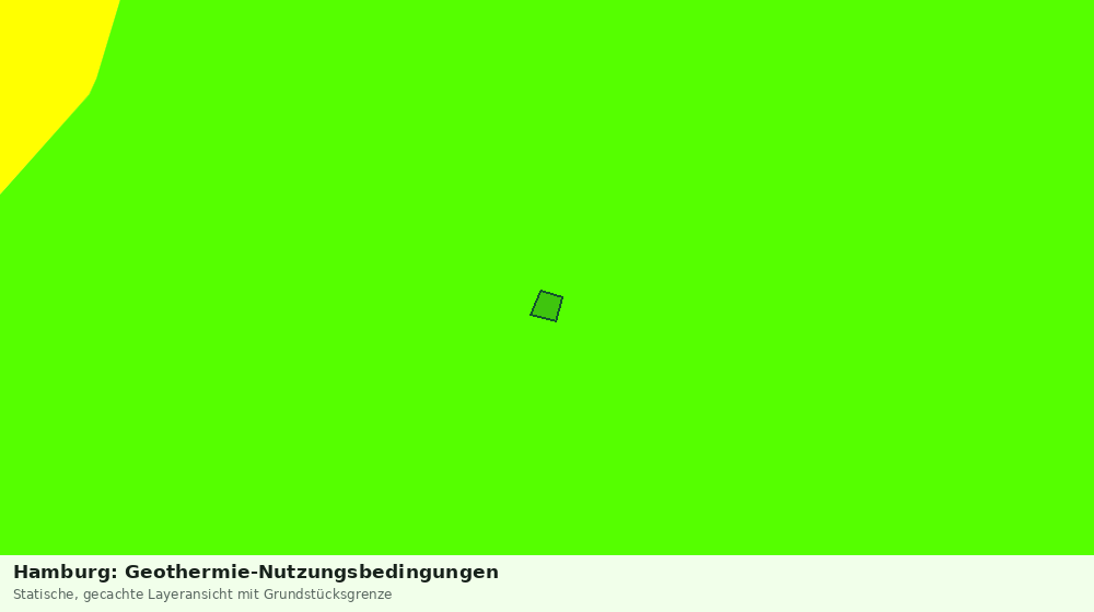 Statische Kartenansicht: Hamburg: Geothermie-Nutzungsbedingungen