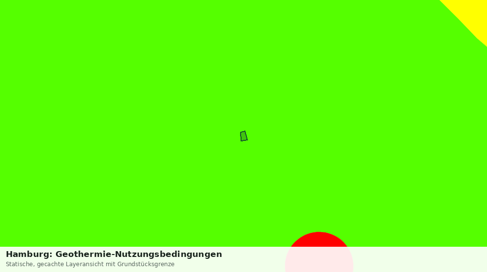 Statische Kartenansicht: Hamburg: Geothermie-Nutzungsbedingungen