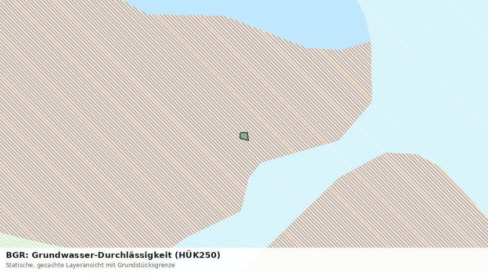 Statische Kartenansicht: BGR: Grundwasser-Durchlässigkeit (HÜK250)